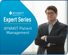 Watch Dr. McCloskey video as he reviews information about managing patients who have started AYVAKIT® treatment