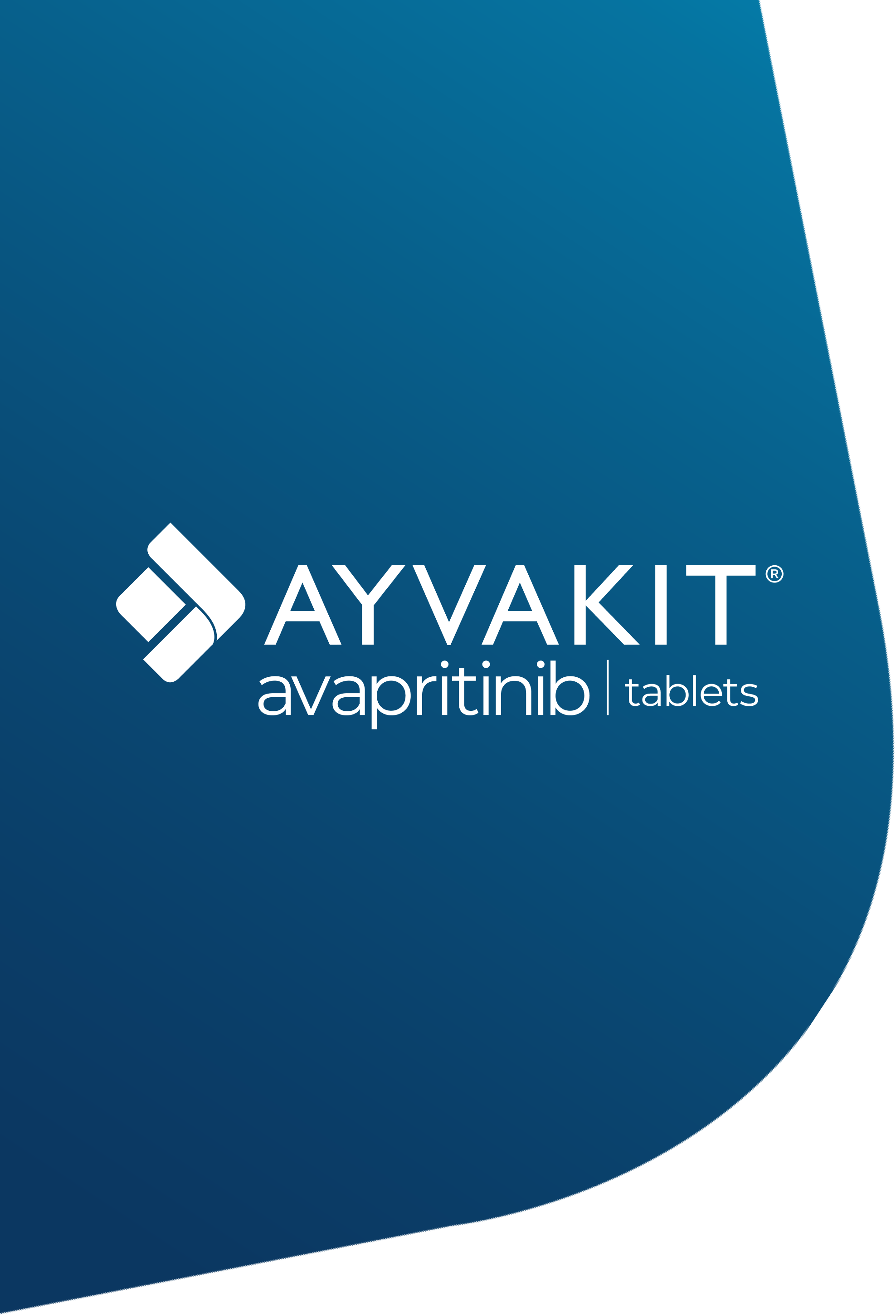 AYVAKIT® (avapritinib) 25 mg white logo