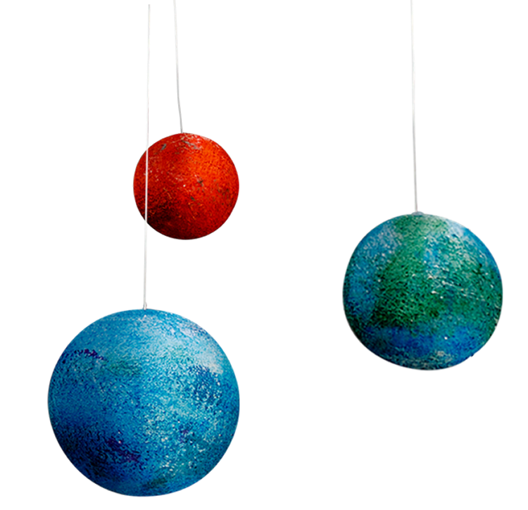 Mobile decoration of planets